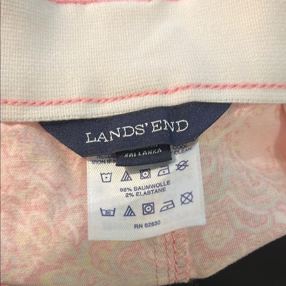 Lands End Plus Size Pink Floral Skirt, Size 20W - Picture 7 of 8